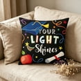 thumbnail image 5 of Throw Pillow Cover,Reading Topic Pattern Soft Washable with Hidden Zipper for Living Room Bedroom Term Begin Gift, 5 of 9
