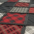 thumbnail image 6 of Donna Sharp Lumberjack 3PC Queen Whole Cloth Cotton w/ Ragging Quilt Set, 6 of 11
