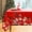 Red and Green, variant on Fall Rectangle Tablecloth 60 x 120 Inch, Thanksgiving Autumn Harvest Pumpkin Table Cloth, Stain Resistant Washable Table Cover for Dining, Party, Holiday Decor - Rust and Beige
