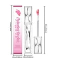 thumbnail image 2 of Transfer Proof Vinyl Lip Gloss Long Lasting Waterproof Tinted Lip Cream High Shine Lip Tint 4ml Nude, 2 of 8