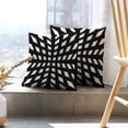 thumbnail image 6 of LALILO Throw Pillow Covers Geometric Grid With Lines Stripes Net Mesh Cushion Cover 18" x 18", 2 Pack, 6 of 6