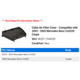 thumbnail image 2 of Cabin Air Filter Cover - Compatible with 2003 - 2005 Mercedes-Benz CLK320 Coupe 2004, 2 of 2
