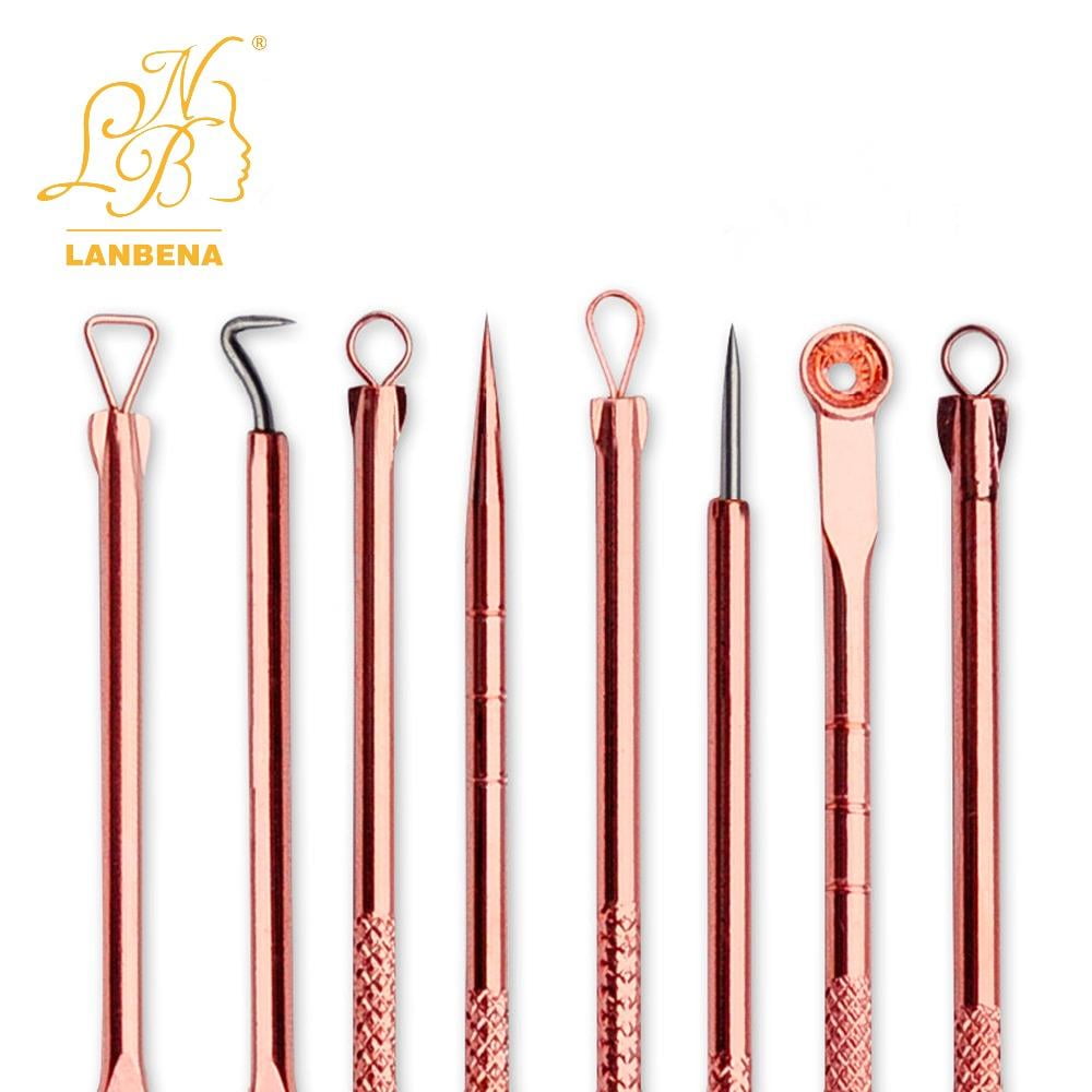 Lv. life 4PCS/Set Stainless Steel Blackhead Acne Blemish Removal Needle