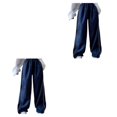 thumbnail image 4 of Sonducket Pantalón de poliéster Unisex Reemplazo Color sólido Casual Lavable Fácil de combinar Deportes Fotografía Pantalón largo Azul XXL Azul XXL 2Conjunto, 4 of 6