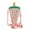 Red, variant on Cute Water Bottle with Adjustable Shoulder Strap & Straw Leak Proof Popsicle Shaped Water Cup for Travel Outdoor Daily 11oz