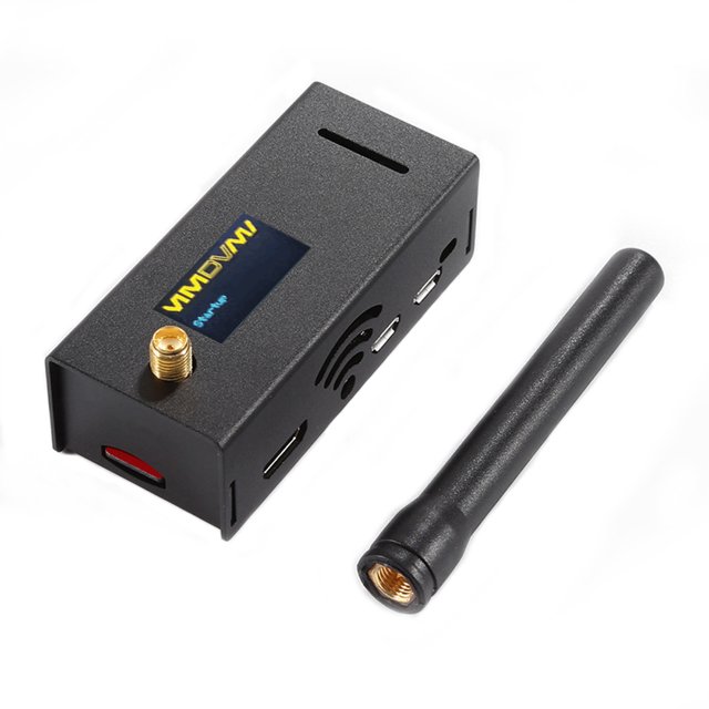 TFixol Compact Digital Hotspot for DMR, Dstar, P25, and SystemFusion with OLED Display in Rugged Aluminum Enclosure, Black