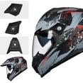 thumbnail image 4 of ILM Off Road Motorcycle Dual Sport Helmet Full Face Sun Visor Dirt Bike ATV Motocross Casco DOT Certified (XXL, Grey Red), 4 of 7