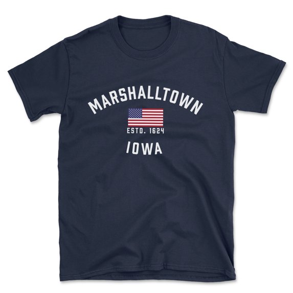 Marshalltown Iowa Patriot Men's Cotton T-Shirt