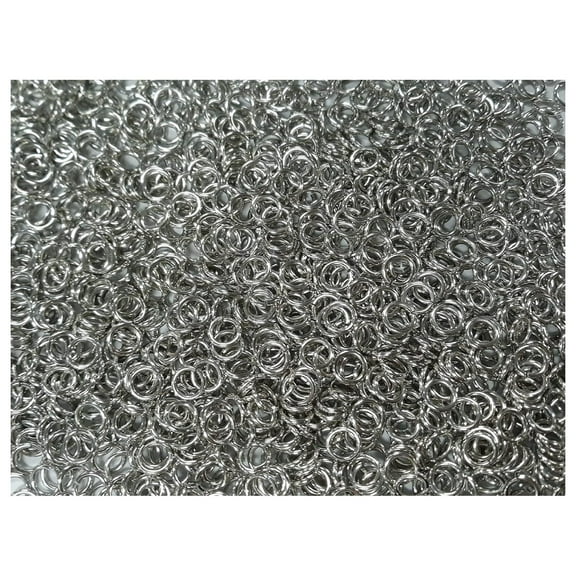 1 Pound Bright Aluminum Chainmail Jump Rings 16G 1/4" ID (3600  Rings) 16SWG 1/4" ID