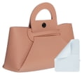 thumbnail image 1 of Bolsa de gafas con asa, estuche de cuero para gafas de sol con paño de limpieza, adecuado para hombres y mujeres (Rosa), 1 of 7