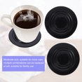 thumbnail image 2 of 4 Pcs sous-Verres en Silicone Pratiques, Durables, pour Boissons, Ronds, 2 of 8
