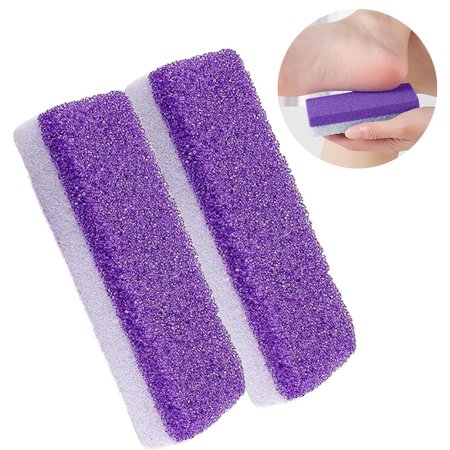 Nylea Feet Scrubber Dead Skin - 2 Pack  Exfoliating Foot Scrub for Silky Soft Feet  Rejuvenating Pedicure Treatment  Natural Pumice Stone  Foot Spa  Removes Calluses  Dry Skin  Foot Care Essential