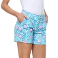 thumbnail image 2 of HDE Women Chino Shorts 5" Inseam Summer Shorts Seashells 8, 2 of 5