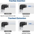 thumbnail image 5 of (10 uds) empuje para conectar el codo 3/8 "tubo OD x 3/8" rosca NPT, conector neumático de unión a presión accesorios rápidos, PL 3/8 "-NO3, 5 of 5