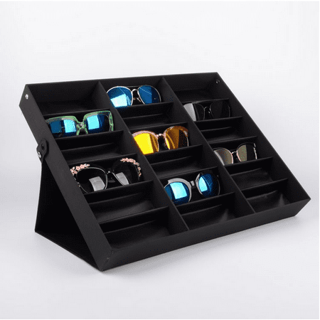 18 pcs Sunglasses Organizer Eyewear Display Storage Case Tray | Walmart ...