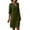 Army Green, variant on AKAFMK Summer Dresses for Women 2024,Plus Size Women's Casual Dresses,Women Casual Vacation Style Solid Color Half Sleeve V-Neck Dress