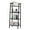 Gray, variant on VASAGLE 4-Tier Ladder Shelf Ladder Bookshelf Bookcase Storage Rack with Steel Frame Hazelnut Brown and Black