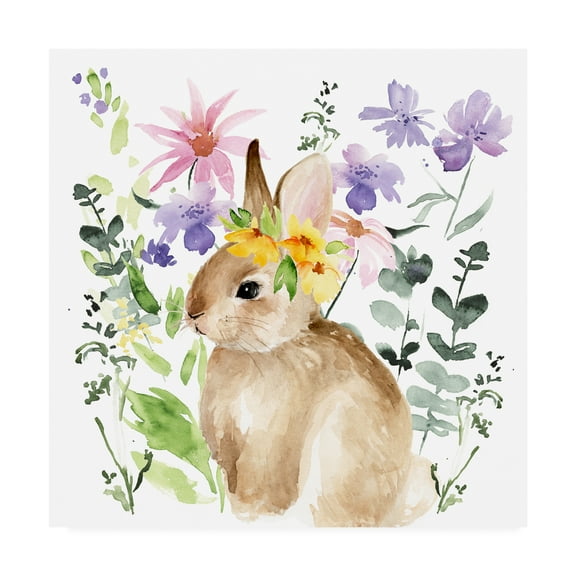 Trademark Fine Art 'Watercolor Spring Garden I' Canvas Art by Jennifer Paxton Parker