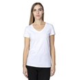 thumbnail image 1 of Ladies' Ultimate Short-Sleeve V-Neck T-Shirt - WHITE - L, 1 of 3
