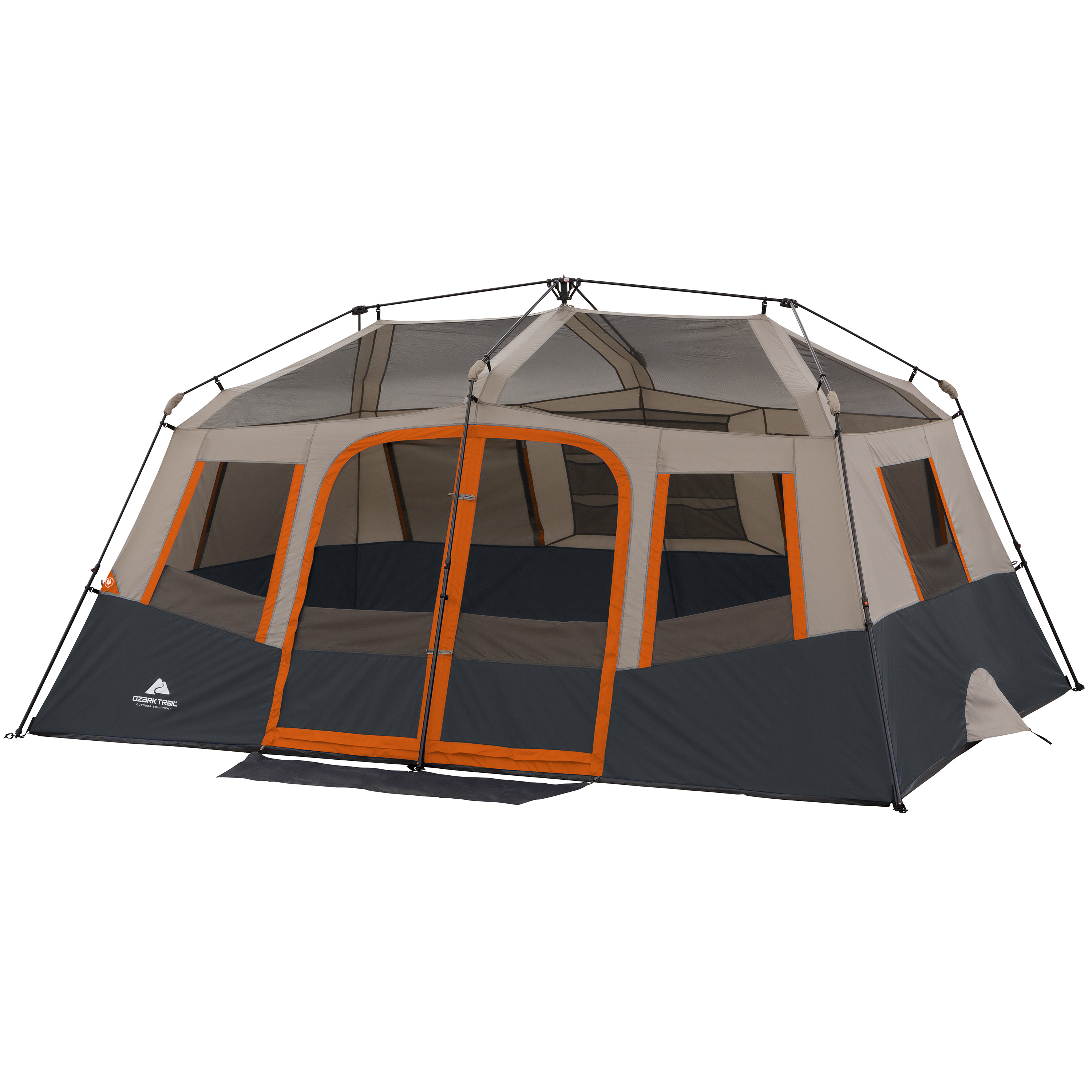 Carpa Instantánea Ozark Trail para 10 Personas, Tienda de Campaña Familiar de 2 Habitaciones con Cubierta para Lluvia 2