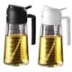 thumbnail image 1 of TrendPlain Rociador de Aceite de Oliva de Vidrio de 16oz/470ml para Cocinar - Dispensador de Aceite de Oliva 2 en 1 para Utensilios de Cocina, Freidora de Aire, Ensalada y BBQ - Negro&Blanco, 1 of 5
