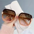 thumbnail image 2 of Gafas de sol Vintage de lujo para mujer, lentes de sol cuadradas de gran tamaño con montura grande Fivean unisex, 2 of 2