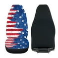 thumbnail image 4 of ZIATUBLE American Flag Front Seat Cover Set Dog Paw Vehicle Seat Protector Car Cover Fit for Cars Sedan SUV 2 Pcs Breathable Driver Seat Covers Auto Interior Accessory for Women for 4th of July, 4 of 7