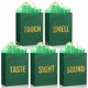 thumbnail image 1 of Juego de bolsas de regalo Kolldenn con papel de seda, color verde, 21 x 11 x 27 cm, 1 of 7