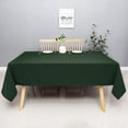 thumbnail image 6 of Hunter Green Rectangle Tablecloth Wrinkle Resistant Washable Fabric Table Cloth for Dining,Kitchen, Parties Weddings and Outdoor Use 60 Inch by 102 Inch, 6 of 6