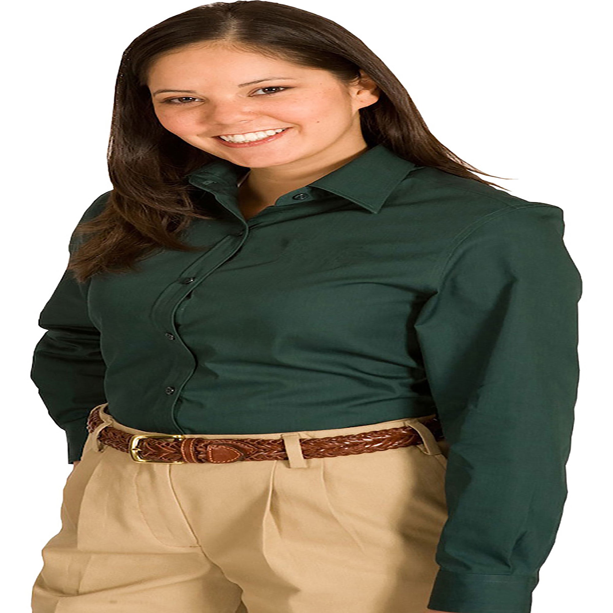 Edwards Edwards Women's Wrinkle Resistant Long Sleeve Twill Shirt