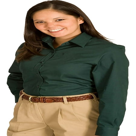Edwards Women's Wrinkle Resistant Long Sleeve Twill Shirt, Style