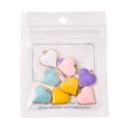 thumbnail image 6 of 1Bag 10Pcs 5 Colors Alloy Enamel Pendants Light Gold Heart Mixed Color 17x16x3mm Hole: 1.6mm 2pcs/color, 6 of 6