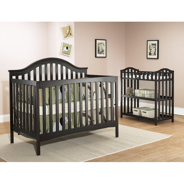 Sorelle Lynn 4 in 1 Convertible Crib, Espresso
