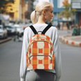 thumbnail image 7 of FORMRS Mini Backpack Purse for Women Quilted Travel Daypack Casual Shoulder Bag, Beige Geometric Circles, 7 of 7