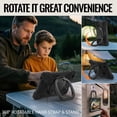 thumbnail image 2 of Case for Lenovo Tab One 8.7 inch/K9 TB305FU 2025, 360 Degree Rotating Hand Grip Shockproof Cover with Shoulder Strap, Black, 2 of 7