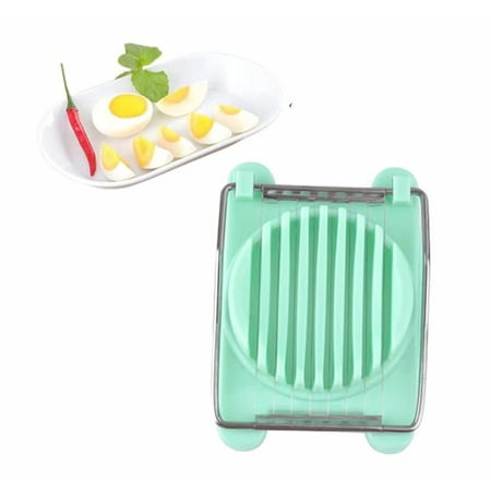 

Egg Slicer Egg Slicer for Hard Boiled Eggs Aluminium Egg Slicer with Stainless Steel Wire Heavy Duty Egg Cutter Dishwasher Safe(Cyan）