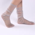 thumbnail image 2 of Tiqkatyck Ankle Socks Clearance, Spring and Summer Adult Socks Breathable Fashion Trend Flower Print Socks Simple Skin Color Print Women's Socks Crew Socks for Women No Show Socks Womens Grey One Size, 2 of 3