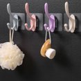 thumbnail image 5 of 10Pack Door Hook Hanging Wall Mounted Self-Adhesive Hanger for Shower Kitchen Bathroom for Towel,Coat,Purse,Hat,Key, 5 of 6