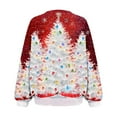 thumbnail image 4 of WXLWZYWL Womens Ugly Christmas Sweater Funny Sweatshirts Holiday 3D Print Trendy Cute Long Sleeve Pullover 2024 Loose Christmas Sweaters Pullover, 4 of 6