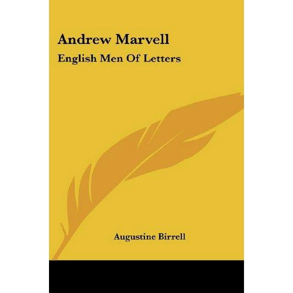 Andrew Marvel: Hommes de Lettres Anglais