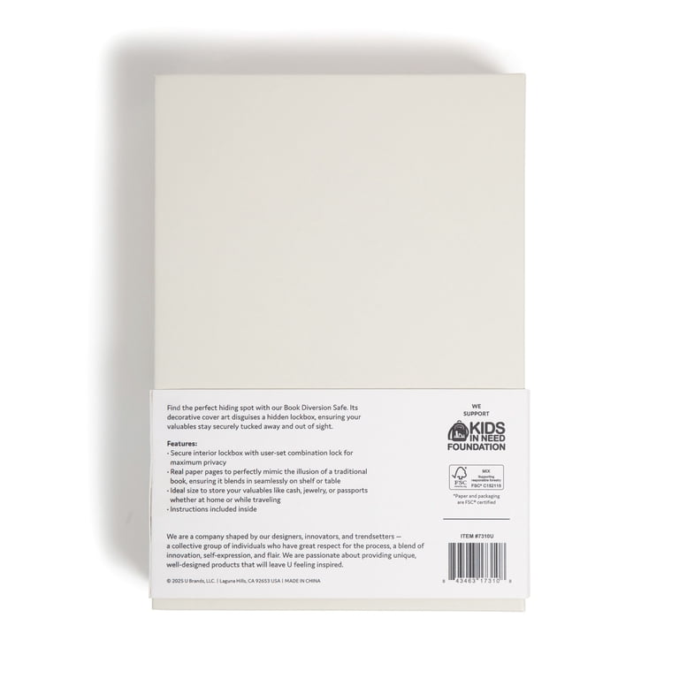 U Brands Book Diversion Safe with Combination Lock photo 8