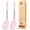 PINK, variant on Bundlepro Pack of 2 Silicone Spatulas Turners, Non Stick Slotted and Solid Kitchen Utensils,Pink