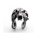 thumbnail image 5 of Red plate sheep ancient skull punk men's titanium steel ring tide index finger retro exaggerated personality fashion jewelry ring, 5 of 5