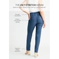 thumbnail image 6 of Roaman's Women's Plus Size Petite Plus Size 24/7 Stretch Straight Leg Jean, 6 of 6