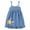 Blue, variant on PINQI Casual Dresses for Flower Girls Girls Dress Summer Children's Clothing Cute Denim Strap Girls Dress Sleeveless Princess Dress