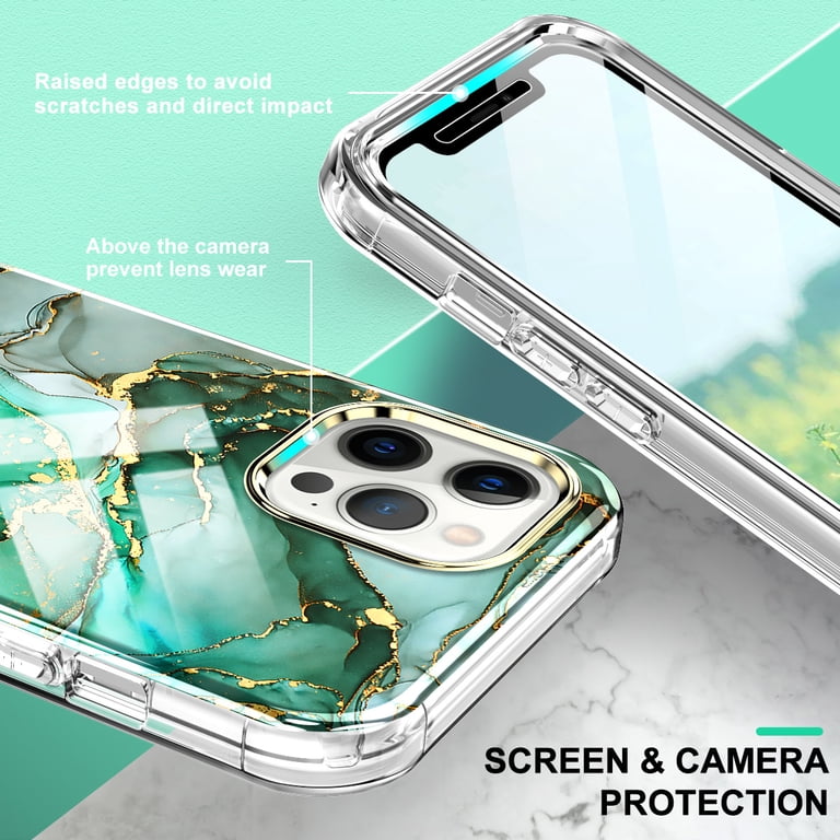 TECH CIRCLE Phone Case for Apple iPhone 12 Pro & iPhone 12 (6.1 Inch) Cell  Phone - [Built-in Screen Protector] Lightweight Protective Durable Nice ...