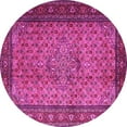 thumbnail image 1 of Ahgly Company Indoor Round Persian Pink Traditional Area Rugs, 7' Round, 1 of 4