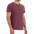 thumbnail image 2 of Playera Casual Manga Corta Algodón Cuello Henley Para Hombre, 2 of 6
