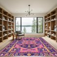 thumbnail image 2 of ODIKA 3'x5' Machine Washable Non-Slip Area Rug, Aztec Purple High Traffic Rug, Purple, 1036638, 2 of 7