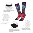 thumbnail image 3 of Rateoe Realistic Flower Turtle Pattern Women’s Knee High Crew Socks,Trouser Socks Comfortable, Breathable, Moisture-Wicking and Soft, 3 of 6